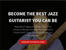 Tablet Screenshot of jazzguitarlessons.net